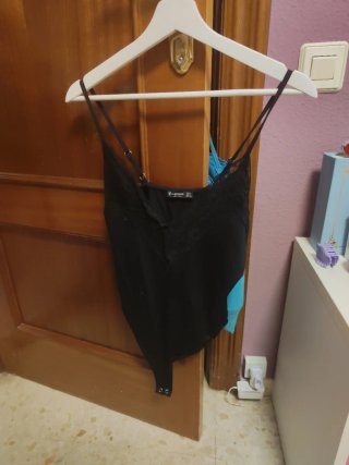 Body negro encaje Stradivarius