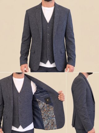 Traje Izac azul
