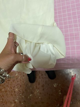 Mono corto Zara Blanco Talla M