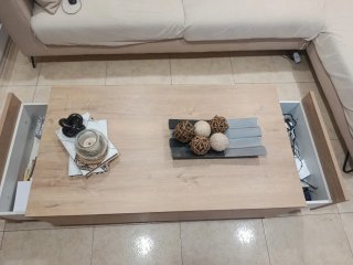 Mesa de centro madera.