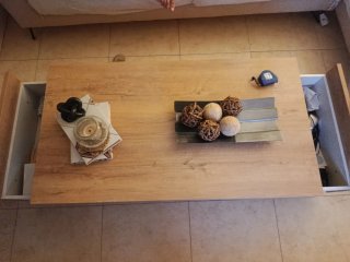 Mesa de centro madera.