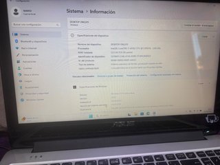 Portátil ASUS Táctil 15pulg.