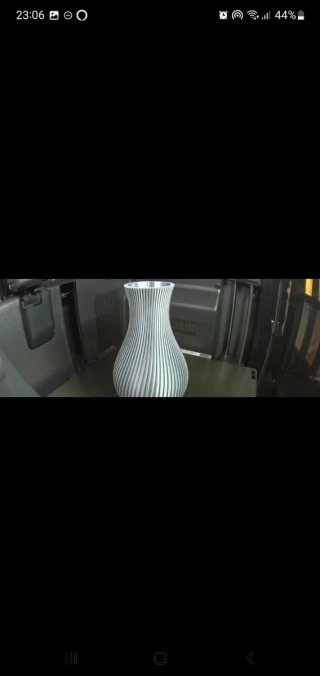 Vaso decorativo feito em 3d