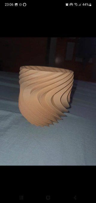 Vaso decorativo feito em 3d