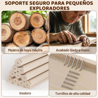 Triángulo Escalada Montessori COSYLAND 6 en 1