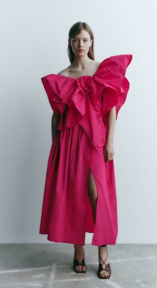 Conjunto fiesta fucsia Zara flor