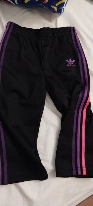 Tuta Adidas bambina blu/viola e nera