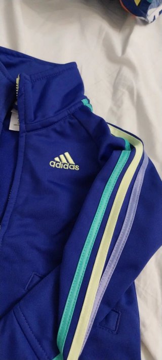 Tuta Adidas bambina blu/viola e nera