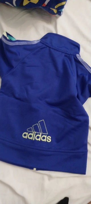 Tuta Adidas bambina blu/viola e nera