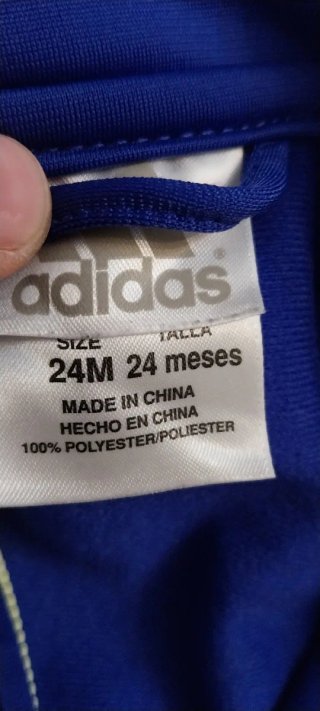Tuta Adidas bambina blu/viola e nera