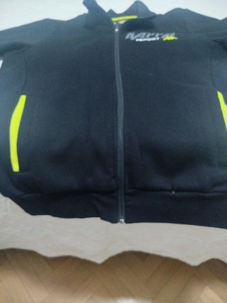Sudadera Kappa cremallera negra