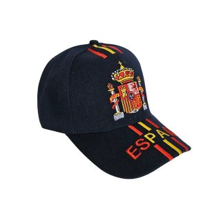 Pack 2 Gorras España Bordadas Unisex Roja y Azul