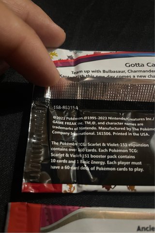 3 Booster Packs Pokémon