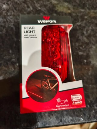 Luz Traseira Bicicleta Walfort c/ Laser