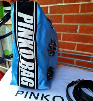 Pinko Borsa Raso Gioiello Azzurra