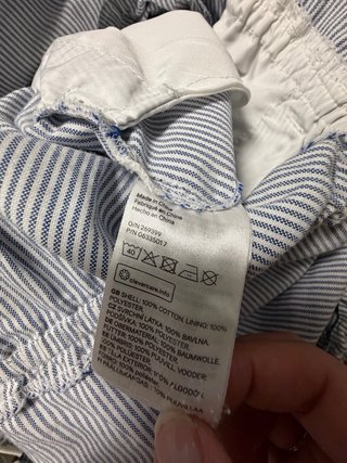 Mono largo de rayas azul y blanco. Talla 46. H&M