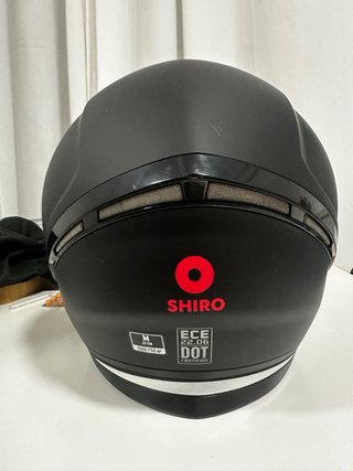Casco Integral Shiro Negro Nuevo Talla M (57cm)