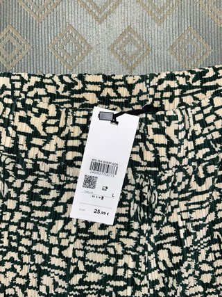 Pantalón ancho estampado Easy Wear Talla L