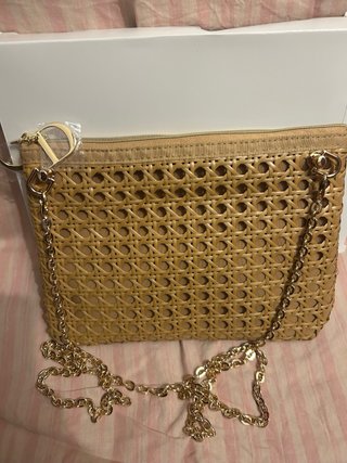 Pochette Dior in rafia