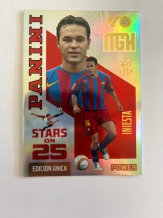 Cromo Panini Iniesta Stars on 25 megacracks2026-27