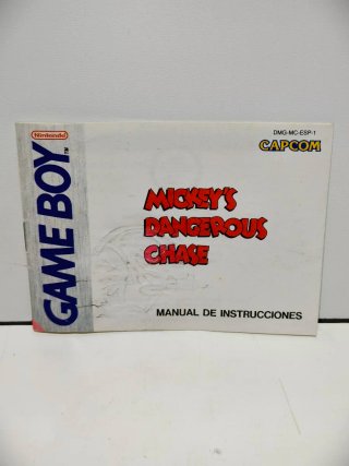 Manual Mickey's Dangerous Chase GameBoy
