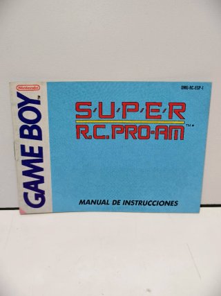 Manual Super R.C. Pro-Am GameBoy