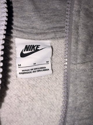 Sudadera Nike Gris Cremallera