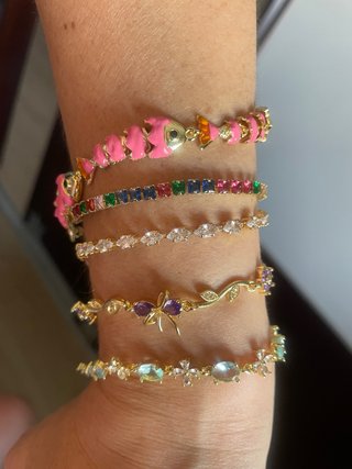 Pulseras laminadas en Oro 14K . 20€ unidad
