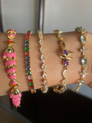 Pulseras laminadas en Oro 14K . 20€ unidad