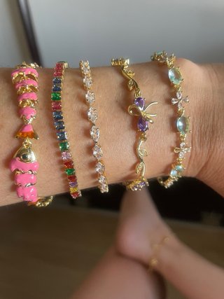 Pulseras laminadas en Oro 14K . 20€ unidad