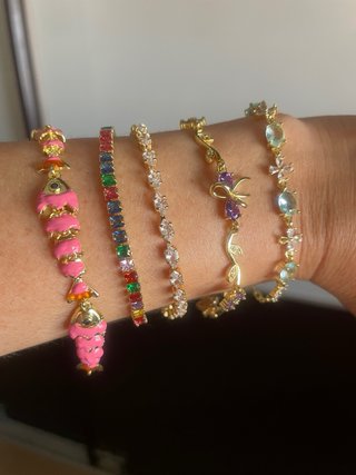 Pulseras laminadas en Oro 14K . 20€ unidad