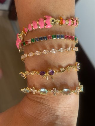 Pulseras laminadas en Oro 14K . 20€ unidad