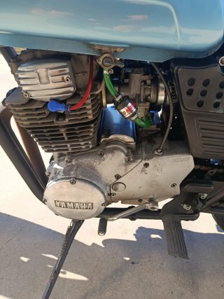 Sanglas Yamaha Café Racer Azul