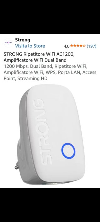 STRONG Ripetitore WiFi AC1200 Dual Band