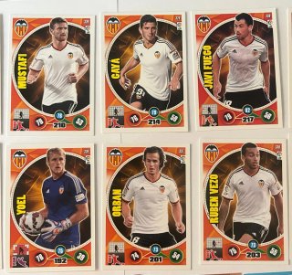 Cromos de fútbol Valencia CF Adrenalyn XL 2014-15