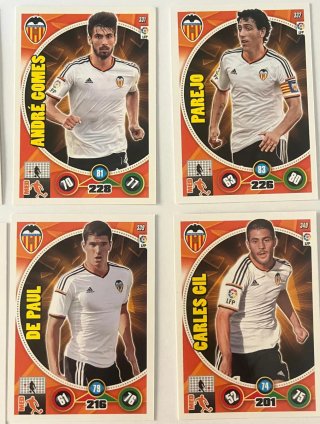Cromos de fútbol Valencia CF Adrenalyn XL 2014-15