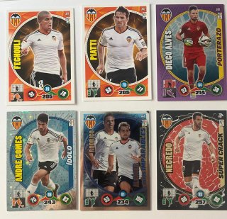 Cromos de fútbol Valencia CF Adrenalyn XL 2014-15