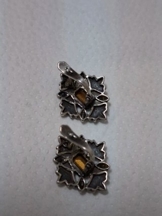 Pendientes Plata 925 Ley Antiguos