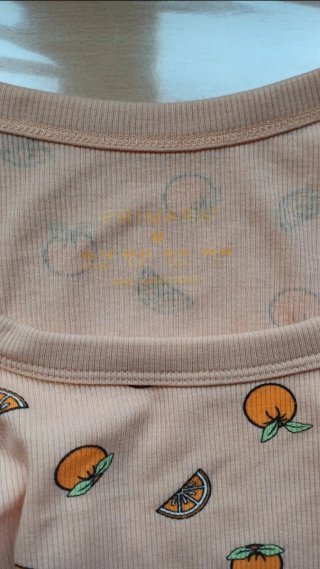 Pijama naranja estampado naranjas