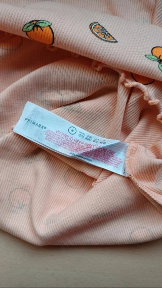 Pijama naranja estampado naranjas