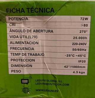 Ventilador de techo con luz nuevo