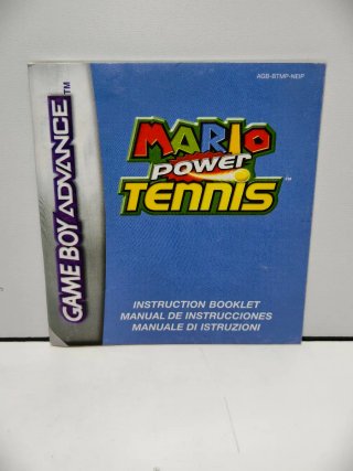 Manual Mario Power Tennis GameBoy Advance