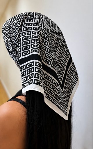 Pañuelo/Bandana Negro y Blanco