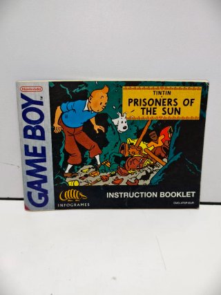 Manual GameBoy Tintin Prisoners of the Sun