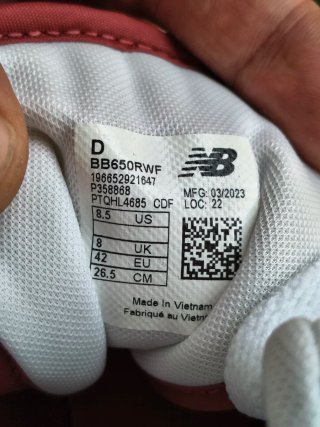 New Balance 650 Uomo Tg 42 Rosso Bianco