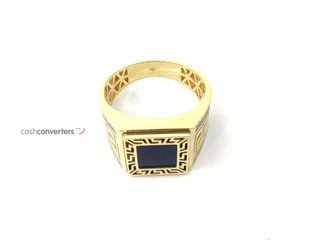 sello oro 18k con piedra t. 30 (22,29 mm)