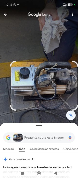 Bomba de vacío para gas