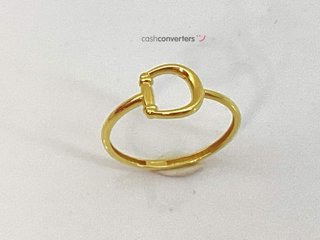 anillo oro 18k con circonita