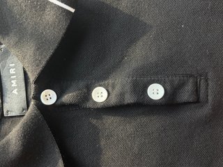 Polo Amiri Nero Uomo