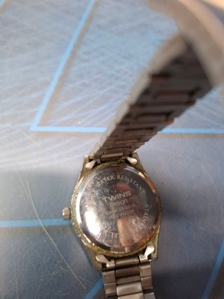 Reloj Twin plateado